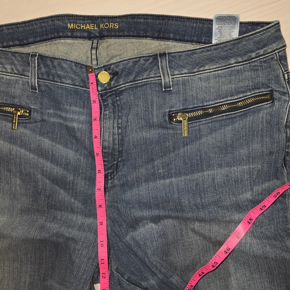 #39 Michael Kors Women's Blue Jeans - Picture 3 of 5